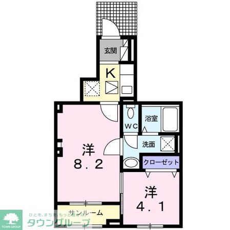 アルコバレーノの物件間取画像